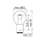 TUNGSRAM 24v BA15d GLOBES x10