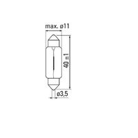 TUNGSRAM 12v SV8,5-8 FESTOON GLOBE x10