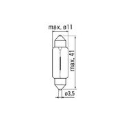 TUNGSRAM 12v SV8,5-8 FESTOON GLOBE x10