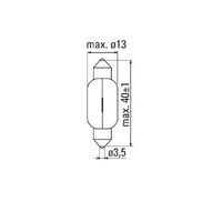 TUNGSRAM 12v SV8,5-8 FESTOON GLOBE x10