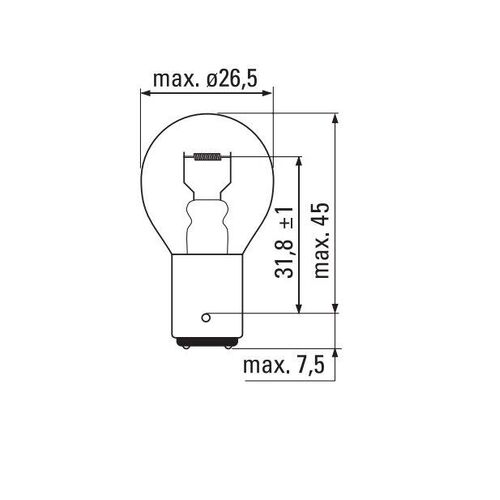 TUNGSRAM 24v BA15d GLOBES x10