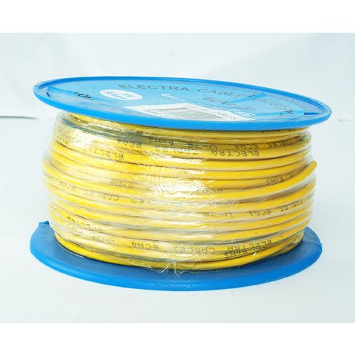 4MM 1.84mm² Single Core Cable Yellow 30m