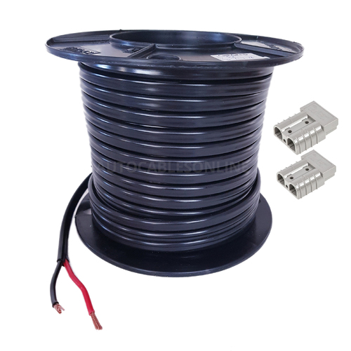 6mm Twin Core Cable 5m with 2 Anderson Plugs