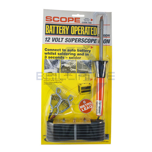 Scope 12V Car Battery Operated Soldering Iron 